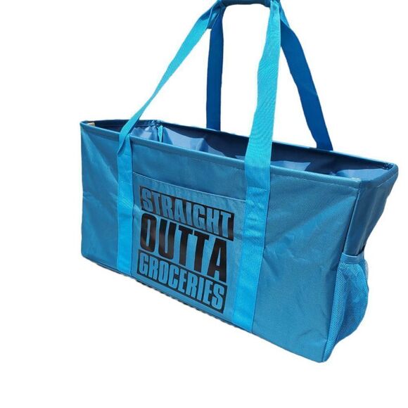 "STRAIGHT OUTTA GROCERIES" Multipurpose Tote - Picture 5 of 15
